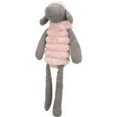 Играчка за куче Flamingo TOY RIBOLA SHEEP SITTING PINK L плюшена овца в сиво и розово